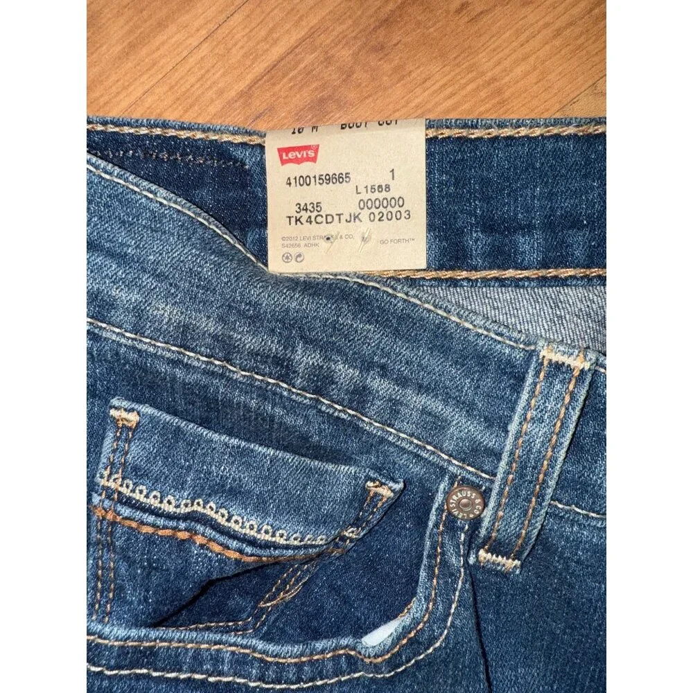 Levi's Women's 515 Classic Boot Cut Mid Rise Blue Jeans - Picture 8 of 10
